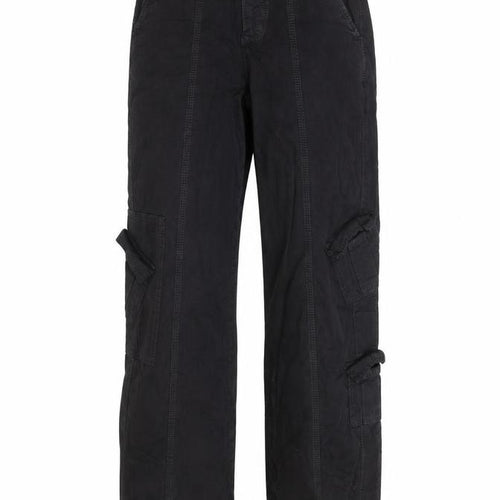 BDG Men's Black XS Cargo Trousers Elastic Waist Cotton