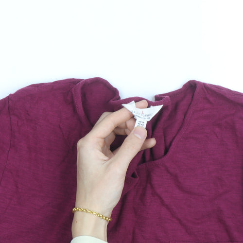 Seasalt Cornwall Women's Purple Organic Cotton Long Sleeve T-Shirt Size 16