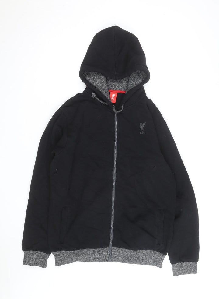 LFC Men's Black Full Zip Hoodie Size L Fleece Lined