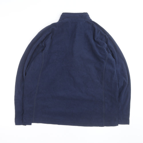 Columbia Men's Blue Fleece 1/4 Zip Pullover Sweatshirt Size L