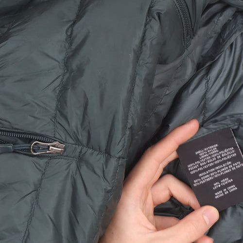 32 Degrees Heat Men's Green Puffer Jacket Size S Lightweight Down
