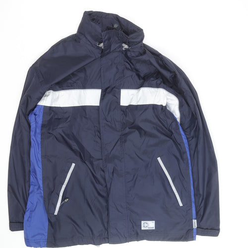 TCM Gear Men's Blue Windbreaker Jacket L Waterproof Outdoor