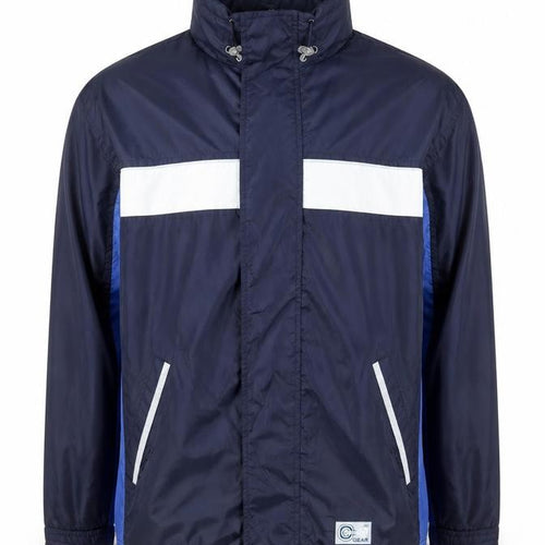 TCM Gear Men's Blue Windbreaker Jacket L Waterproof Outdoor