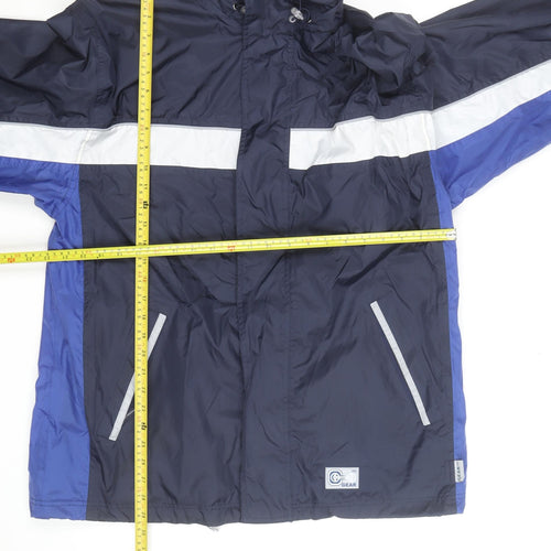 TCM Gear Men's Blue Windbreaker Jacket L Waterproof Outdoor