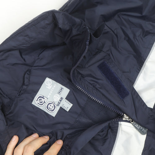 TCM Gear Men's Blue Windbreaker Jacket L Waterproof Outdoor