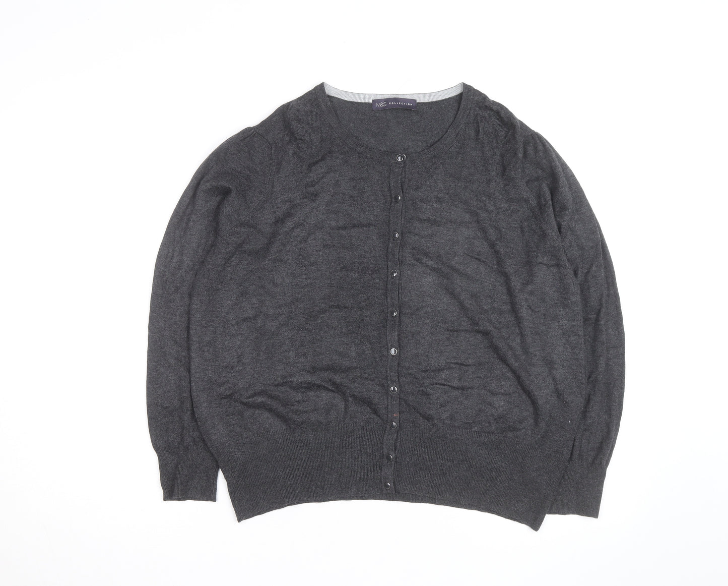 Marks and Spencer Women’s Grey Cashmere Cardigan Size 16