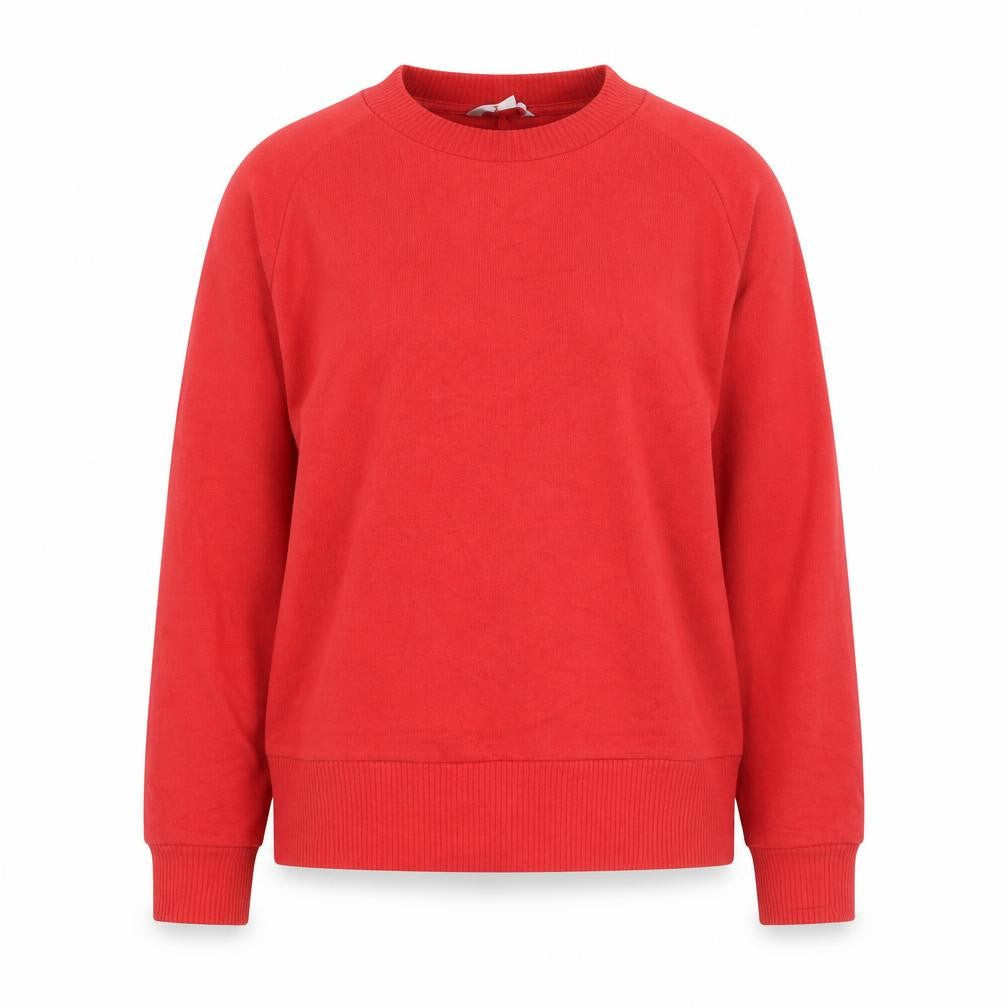 Front view of Next Women's Red Mock Neck Cotton Jumper, size M