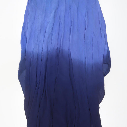 John Lewis Women’s Blue Long Slip Dress Size L Viscose Summer