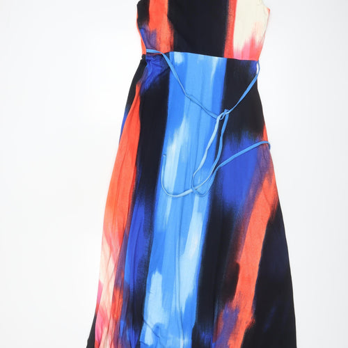 Phase Eight Women’s Multicoloured Sleeveless Long Wrap Dress Size 12