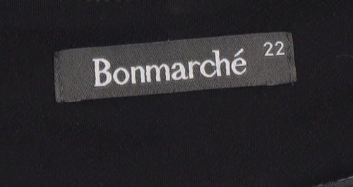 Bonmarché Women’s Black Geometric Shift Dress Size 22 Plus