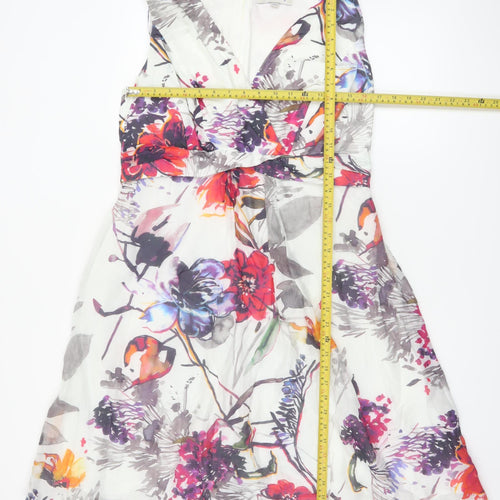 Pepperberry Women Multicoloured Floral A-Line Knee Length Dress Size 16