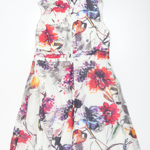 Pepperberry Women Multicoloured Floral A-Line Knee Length Dress Size 16