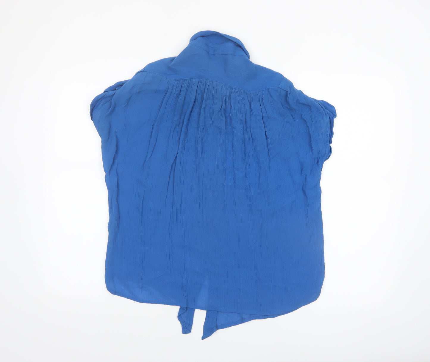 French Connection Women's Blue Viscose Tunic Blouse Size S