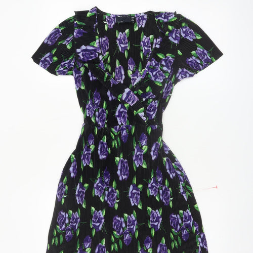 ASOS DESIGN Women’s Multicoloured Petite Floral Wrap Dress Size 6