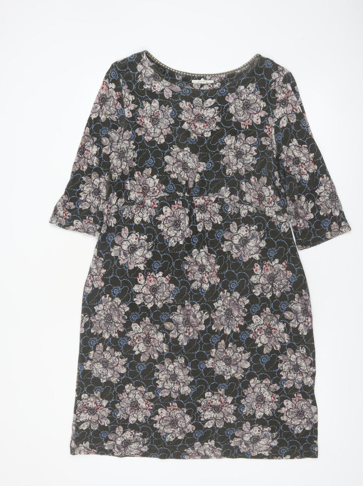 White Stuff Womens Multicoloured Floral Shift Dress Size 14