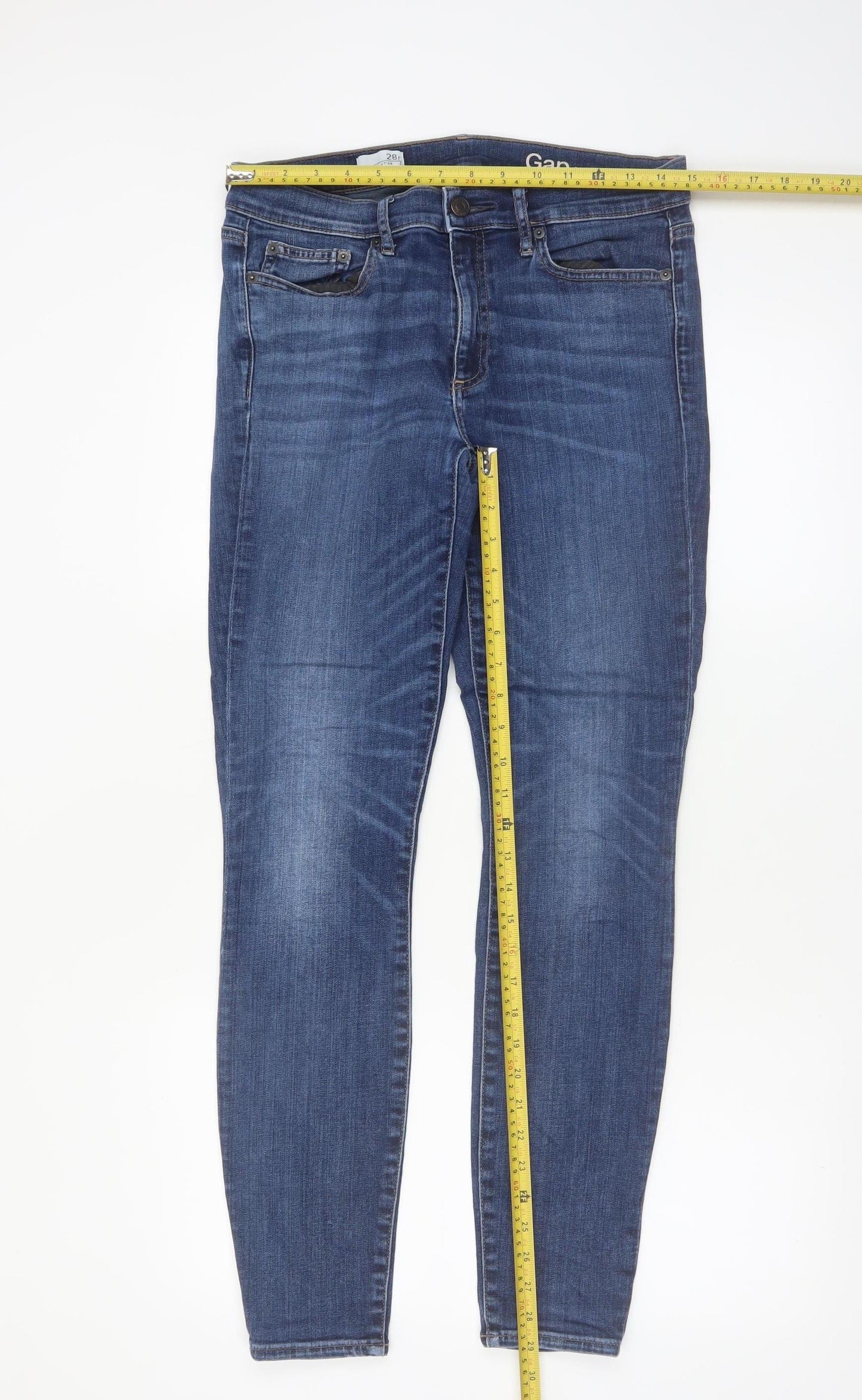 Gap Women’s Blue Resolution True Skinny Jeans Size 28R Slim Fit