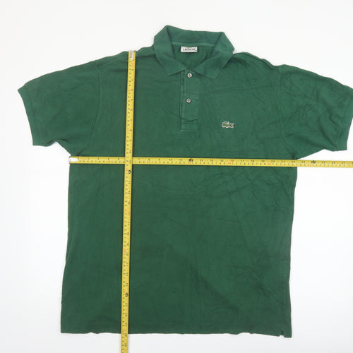 Lacoste Men's Green Polo Shirt Size 2XL Cotton Short Sleeve Classic Fit