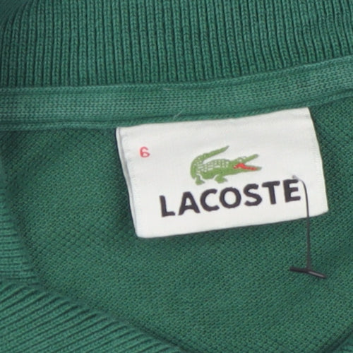 Lacoste Men's Green Polo Shirt Size 2XL Cotton Short Sleeve Classic Fit