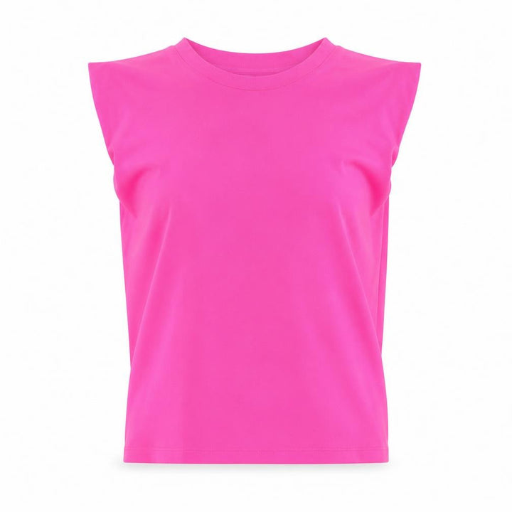 French Connection Women Pink Sleeveless High Neck Blouse M