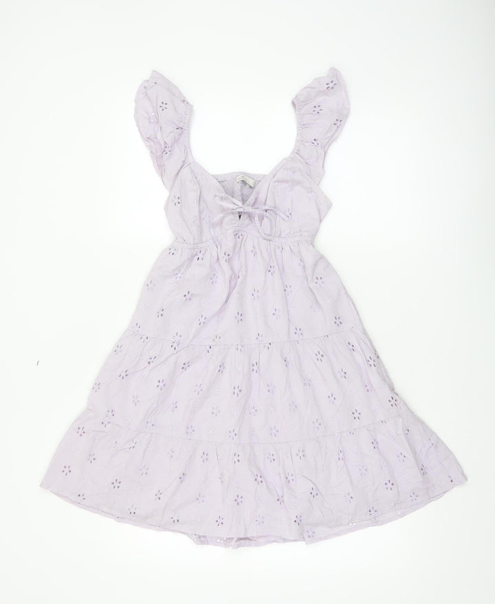 Hollister Women's Purple XS Fit & Flare Sleeveless Dress