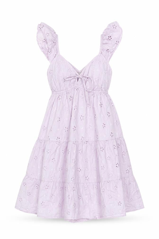 Hollister Women's Purple XS Fit & Flare Sleeveless Dress