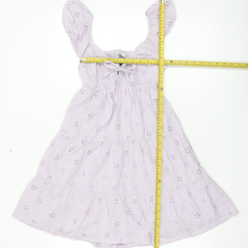 Hollister Women's Purple XS Fit & Flare Sleeveless Dress