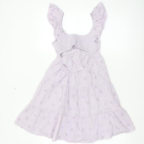 Hollister Women's Purple XS Fit & Flare Sleeveless Dress
