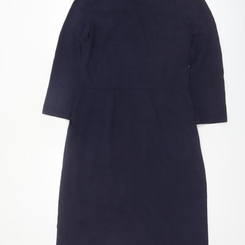 Boden Women's Blue Cotton Shift Dress Size 12 Knee Length
