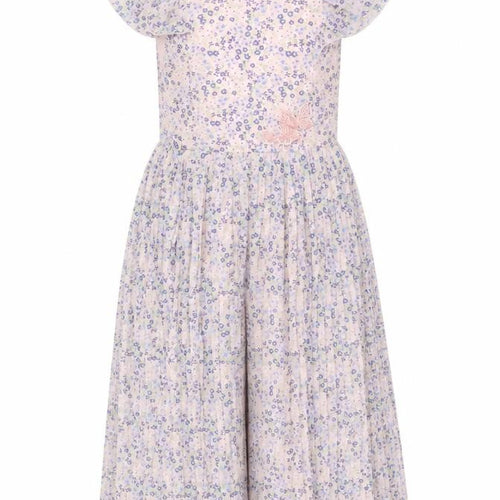 Marks and Spencer Girls Pink Floral Chiffon Romper 7-8 Years
