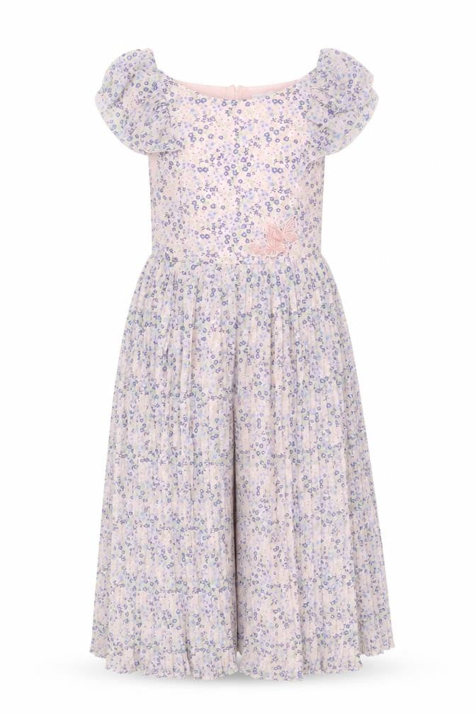 Marks and Spencer Girls Pink Floral Chiffon Romper 7-8 Years
