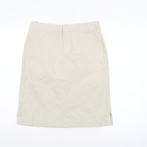 GAP Women’s Beige Cotton Pencil Skirt Size 6 Knee Length