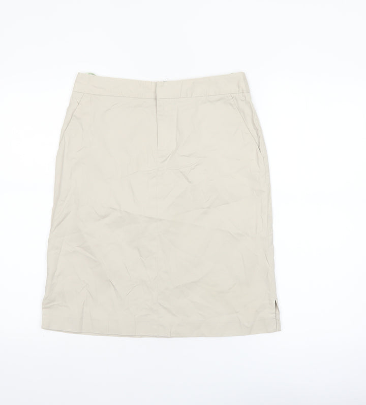GAP Women’s Beige Cotton Pencil Skirt Size 6 Knee Length