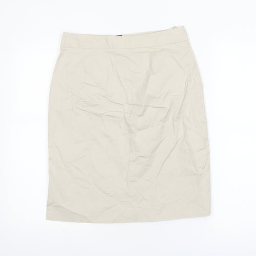 GAP Women’s Beige Cotton Pencil Skirt Size 6 Knee Length