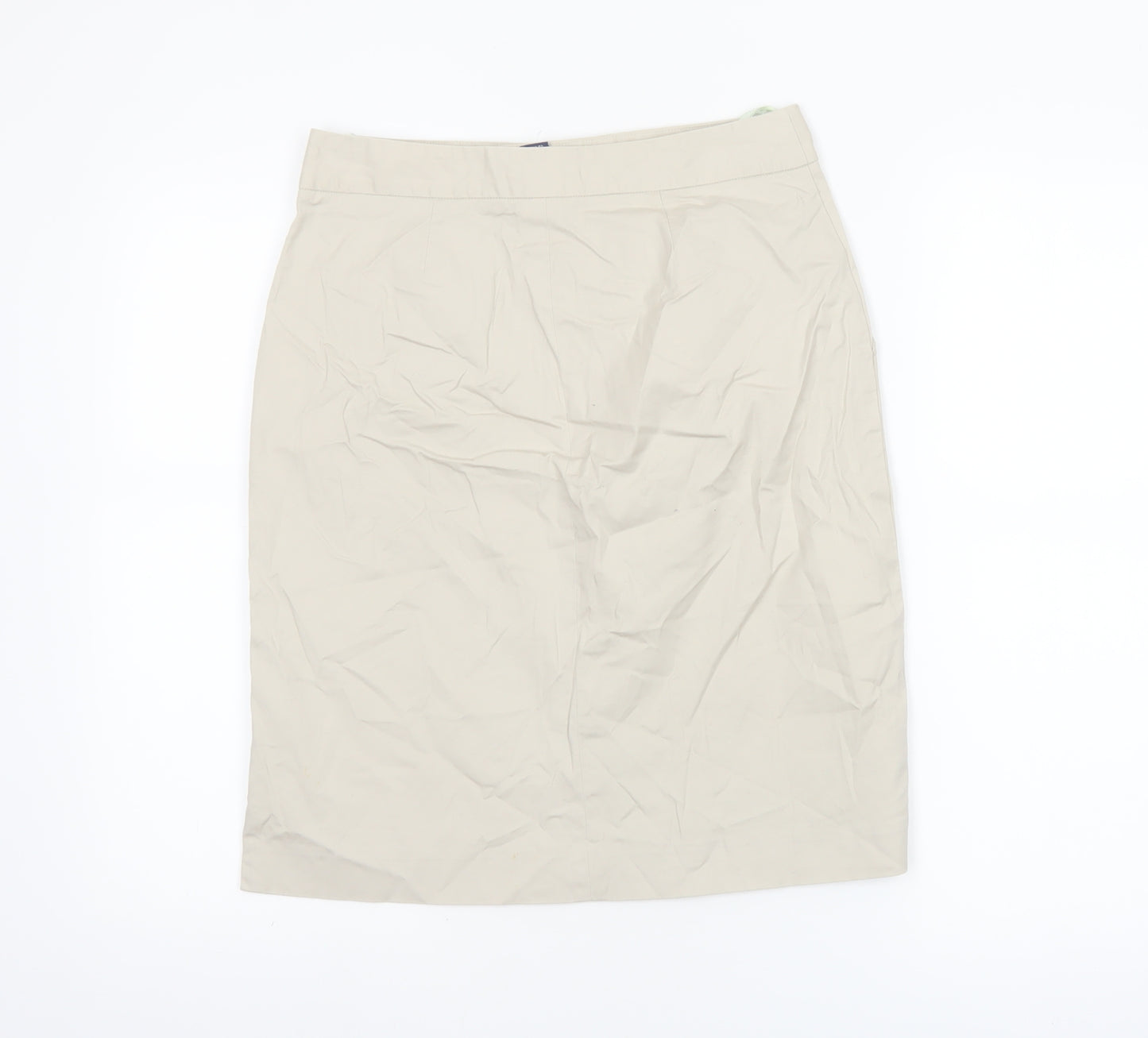 GAP Women’s Beige Cotton Pencil Skirt Size 6 Knee Length
