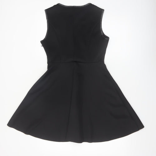 Blue Vanilla Women's Black Sleeveless Skater Dress Size S