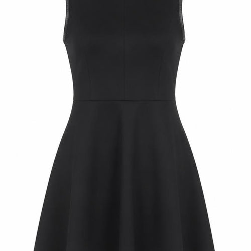 Blue Vanilla Women's Black Sleeveless Skater Dress Size S