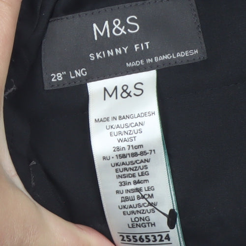 Marks and Spencer Men’s Grey Skinny Fit Dress Pants 28W 33L