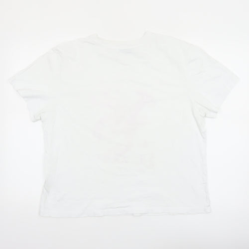 Mint Velvet Women's White XL Graphic Lobster Cotton T-Shirt
