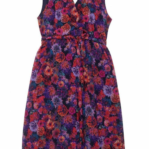 Wallis Women’s Multicoloured Floral Hi-Low Sleeveless Fit & Flare Dress UK 18