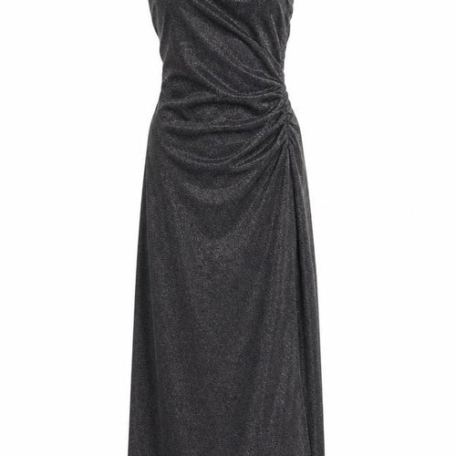 Pull&Bear Women’s Black Long Slip Dress Size S Glitter Partywear