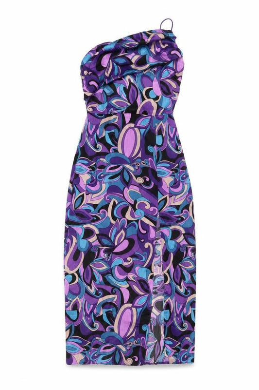 Front view of Vesper Women's Multicoloured Strapless Bodycon Dress, size 6