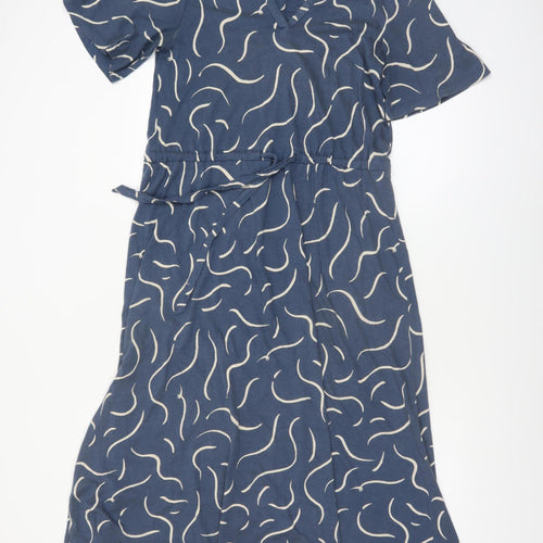 Seasalt Cornwall Women's Blue Size 8 Fit & Flare Midi Dress