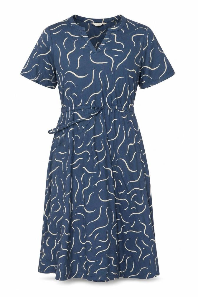 Seasalt Cornwall Women's Blue Size 8 Fit & Flare Midi Dress