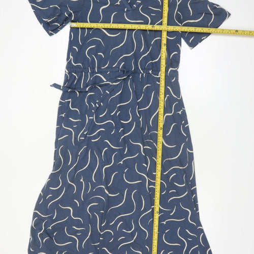 Seasalt Cornwall Women's Blue Size 8 Fit & Flare Midi Dress