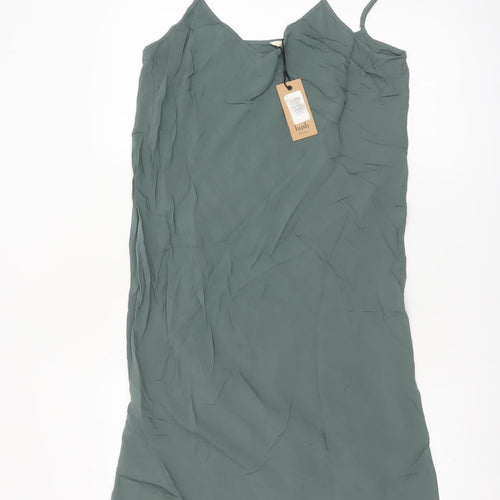 Hush Women’s Green Slip Dress Size 8 Viscose Summer Casual