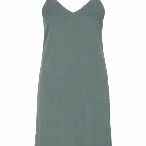 Hush Women’s Green Slip Dress Size 8 Viscose Summer Casual