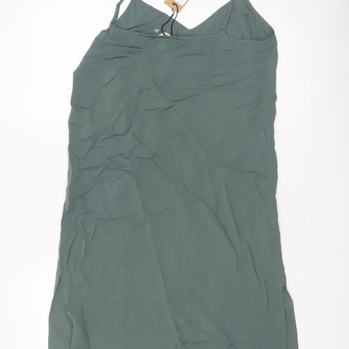 Hush Women’s Green Slip Dress Size 8 Viscose Summer Casual