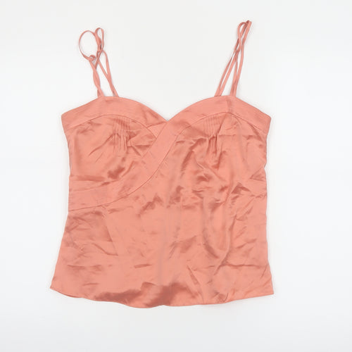 Reiss Womens Pink Silk Camisole Tank Top M