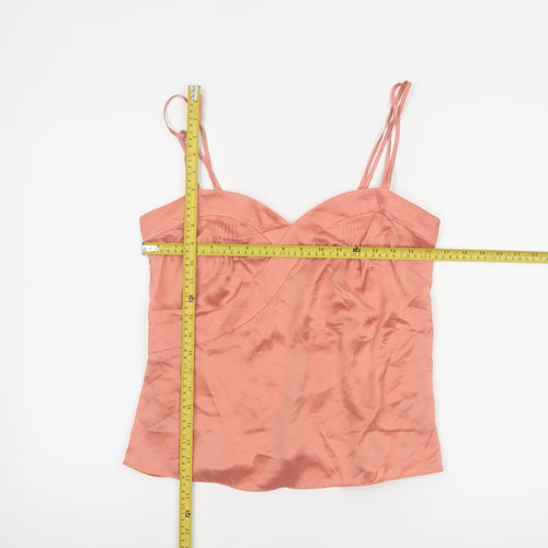 Reiss Womens Pink Silk Camisole Tank Top M