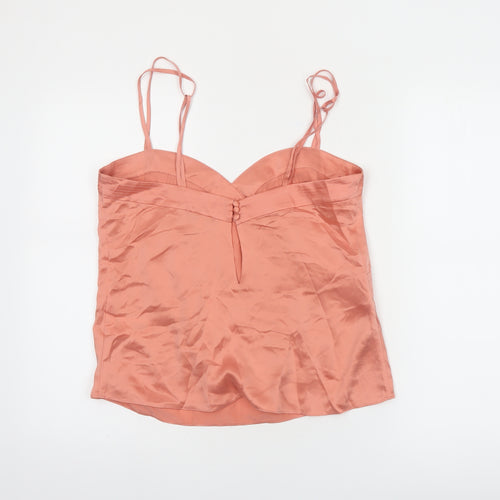 Reiss Womens Pink Silk Camisole Tank Top M